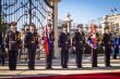 Ceremoniál pripínania stúh na bojové zástavy.