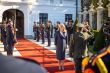 Ceremoniál pripínania stúh na bojové zástavy.