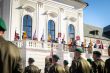 Ceremoniál pripínania stúh na bojové zástavy.
