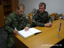 Prevzatie a odovzdanie funkcie velite�a Dopravn�ho pr�poru Hlohovec.