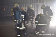V�cvik hasi�ov z dopravn�ho kr�dla na Le�ti
