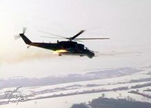VRTUĽNÍKY Mi-24 Z LETECKEJ ZÁKLADNE PRE OV V AKCII