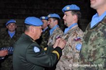 Sl�vnostn� odovzd�vanie medail� v misii UNFICYP