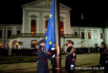 Slávnostné vztýčenie vlajky Európskej únie
