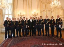 Novoročné prijatie príslušníkov ČS PSR u prezidenta SR
