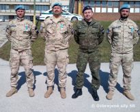Slávnostný nástup jednotky po návrate z plnenia úloh v misii UNFICYP