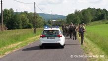 Policajné zabezpečenie pochodu „ Duchovne po stopách hrdinov SNP“