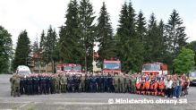 Slovenskí a českí vojenskí hasiči spoločne zasahovali na Lešti
