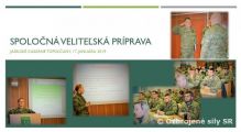 Spoločná velitežská príprava velitežstva brigády s velitežmi práporov