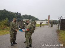 Veliteľ brigády bojového zabezpečenia na inšpekcii odborno-taktického cvičenia jednotiek Práporu logistiky Hlohovec