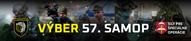 „BUĎ NAŠOU NAJSILNEJŠOU ZBRAŇOU“ - 3. a posledný tohtoročný výber do 57. samop 